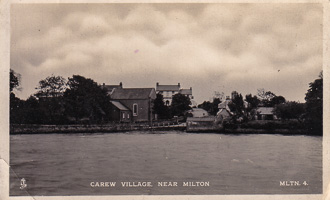 Carew Village offers a peaceful view by the water