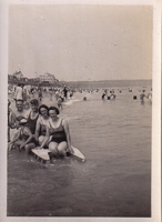 Joyful beach day with friends enjoying the sun