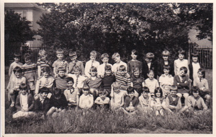 Group of children celebrating together in the park