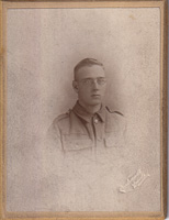 Soldier poses for a portrait during wartime