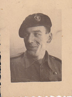 Proud soldier in uniform, candid smile