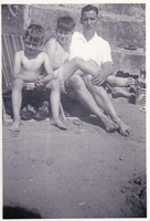 Enjoying a sunny day at the beach with family