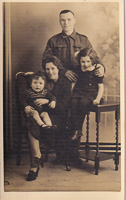 Family portrait capturing love in a bygone era