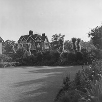 Elegant mansion amidst lush greenery