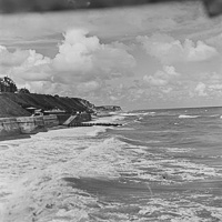 Calm day at the majestic shoreline