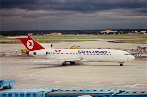 Aircraft on the tarmac ready for departure