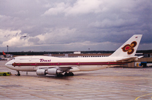 Majestic airplane prepares for takeoff at twilight