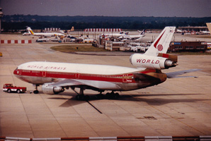 Vintage plane ready for takeoff