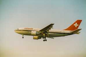 Soaring through the horizon under a golden sky