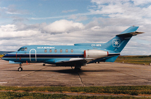 Historic jet at scenic airstrip