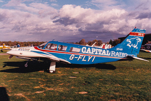Classic aircraft livery at the airfield
