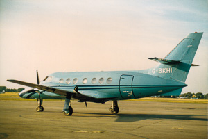 Vintage aircraft ready for takeoff
