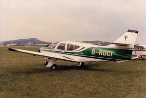 Vintage aircraft on a sunny day at the airfield