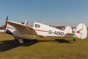 Vintage aircraft showcased on a sunny afternoon