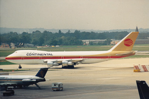 Majestic plane on a busy runway