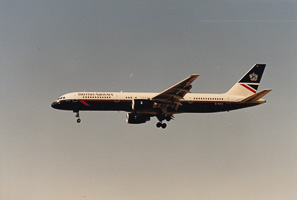 Majestic aircraft gliding through the azure sky