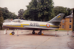Historic aircraft on display at an airshow event