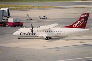 CityFlyer express aircraft ready for takeoff
