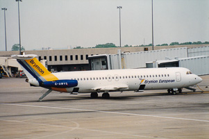 Sunny day with historic planes at airport