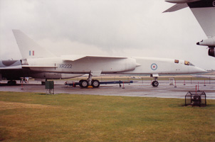 Historic aircraft on display at airshow in England