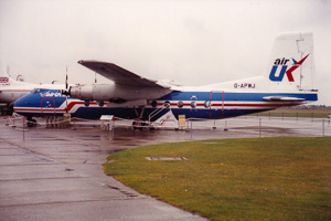 Vintage planes at English airfield